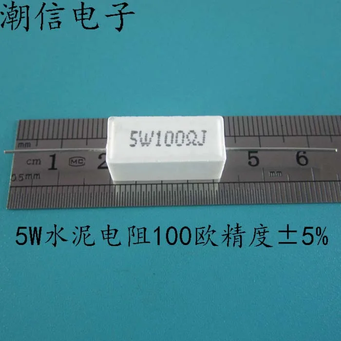 

50 шт./лот 5 Вт 5W100RJ ± 5% 5 Вт 100R 100