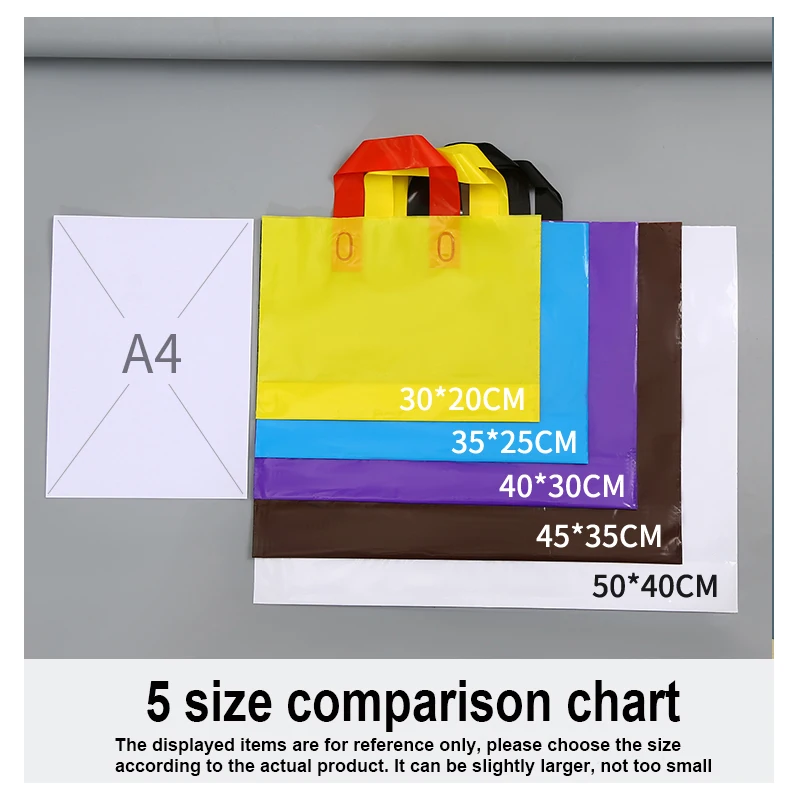 Изготовленный на заказ логотип одежда подарочные пакеты прозрачные упаковки