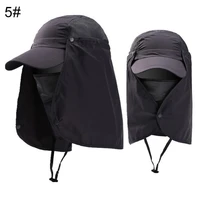 sun hat hat cap breathable unisex wholesale waterproof uv protection baseball with face neck flap riding hunting