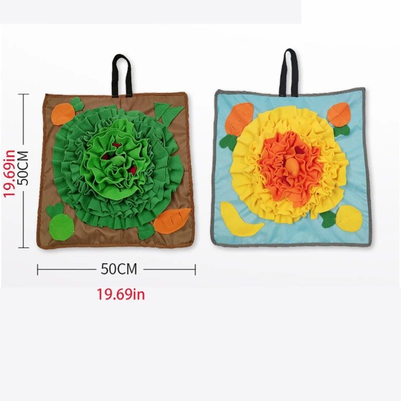 

1 Pcs Feeding Hunting Foraging Training Smell Toys Treat Dog Snuffle Flower Shape Mat