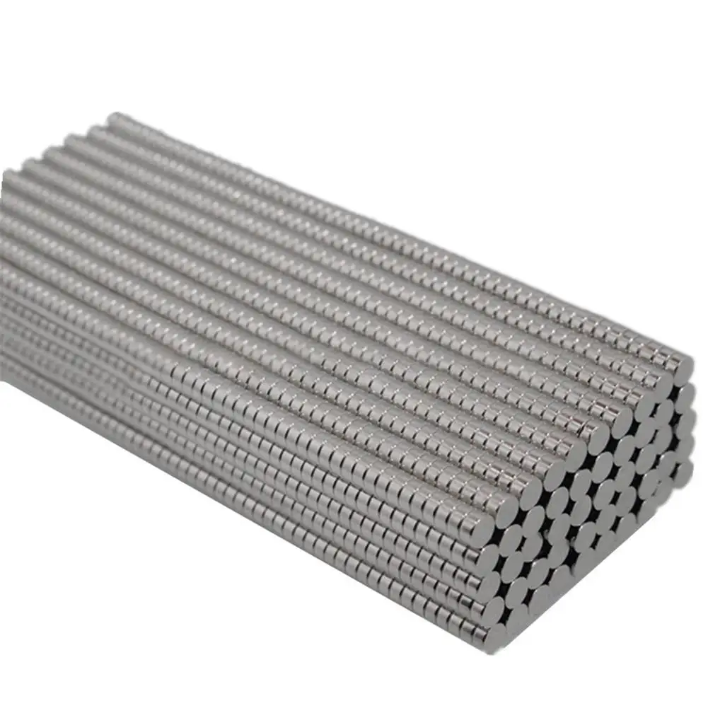 NEODIMIO de tierras raras de forma redonda, im&aacute;n de neodimio NdFeB s&uacute;per fuerte, 50 Uds., 4x2mm-2