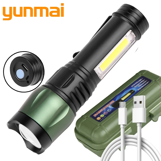 

Фонарь светодиодный аккумуляторный, 3 режима, с USB
