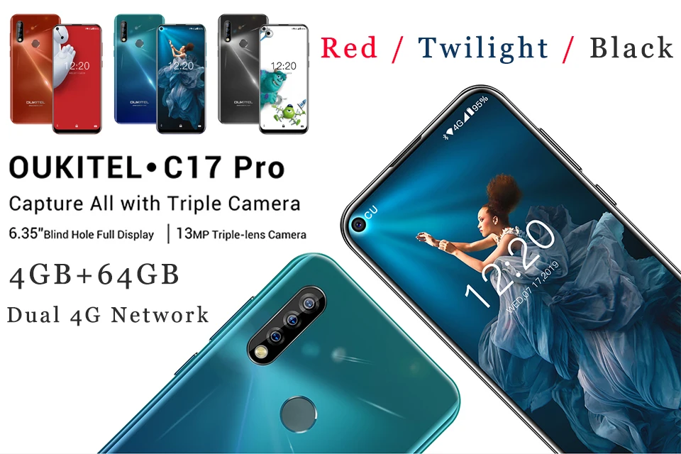 OUKITEL K12 5V 6A Смартфон Android 9,0 мобильный телефон 6,3 ''19,5: 9 MTK6765 6 ГБ ОЗУ 64 Гб ПЗУ NFC 10000 мАч Быстрая зарядка отпечаток пальца
