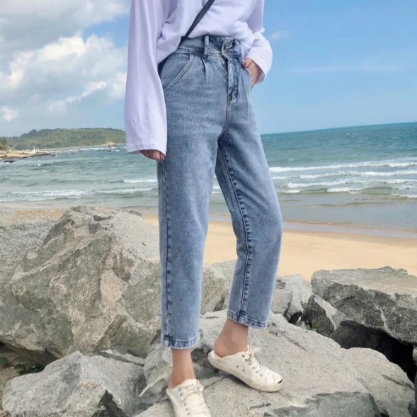 Новые поступления модные популярные женские джинсовые штаны 2020 Осенние Летние