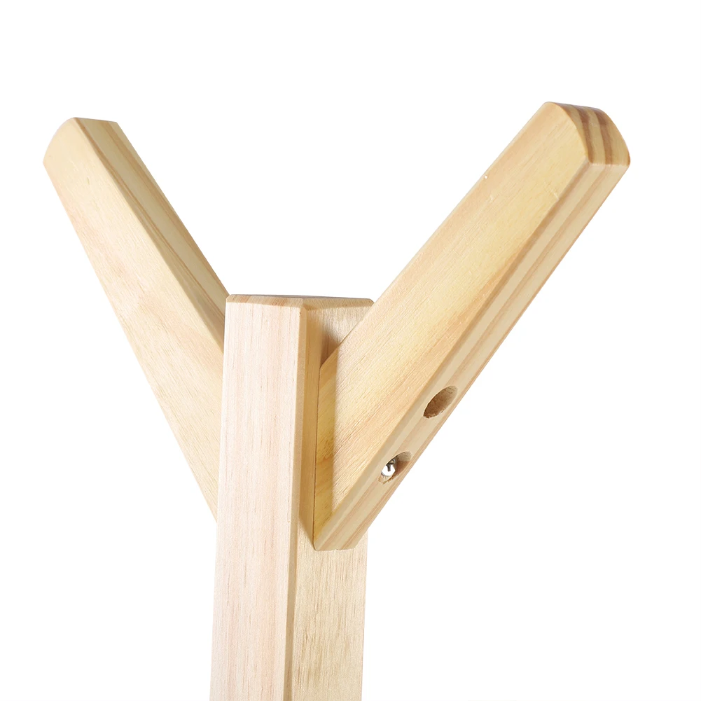 

Floor Standing Pine Coat Clothing Rack Clothes Scarf Hanging Stand Disassembled Hanger for Home Furniture Use