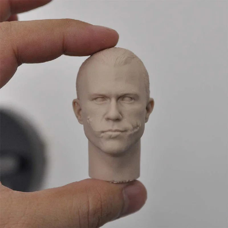 Пустая Лидер продаж 1/6 масштаб скульптура головы полицейского Джокера Хит