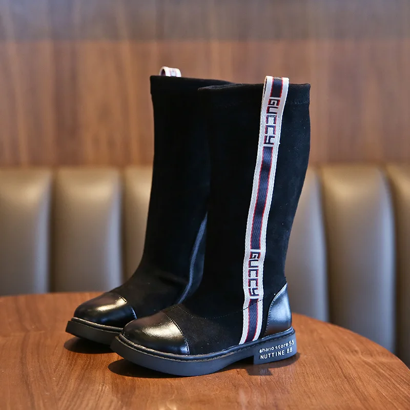 

Kids Snow Boots Winter Female Fashion Boots Girls Princess Knee-length Martin Boots Child Casual Sport Shoes Hot Sneakers