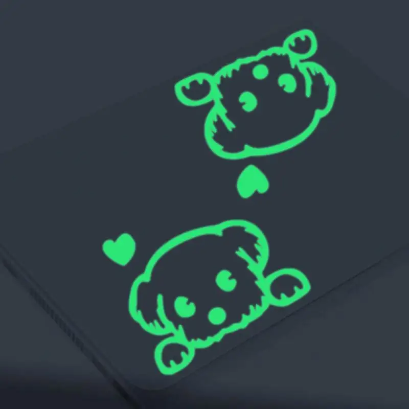 Мультяшная зеленая флуоресцентная наклейка на переключатель унитаза стену для