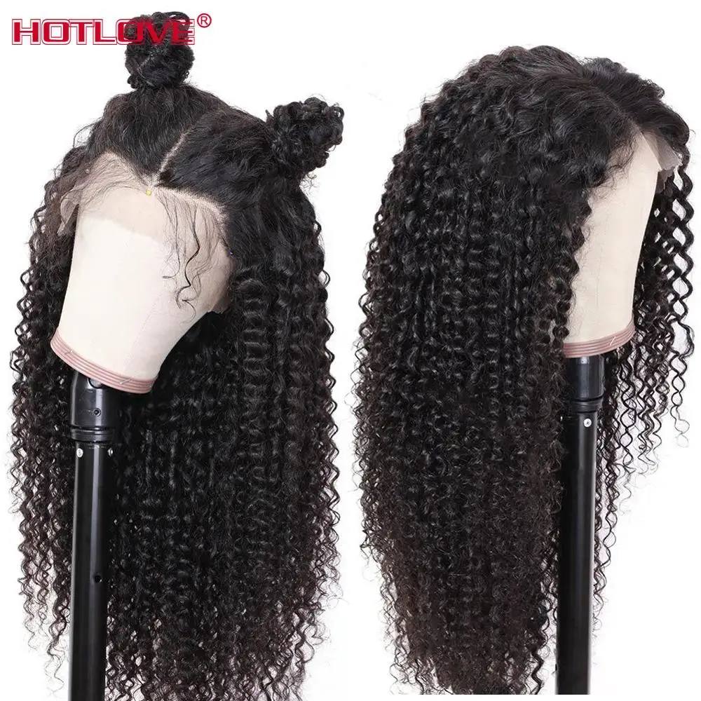 Peruvian Kinky Curly Lace Lace Front Human Hair Wigs 13x1 Middle Part Lace Frontal Hair Wigs with Baby Hairemy Hair Lace Wigs
