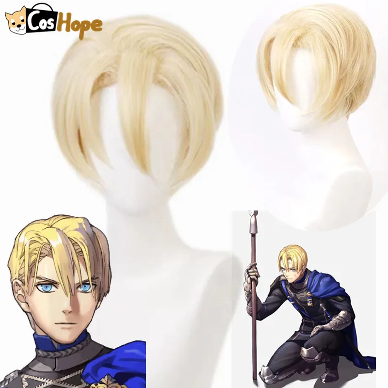 Парик для косплея Dimitri с эмблемой огня термостойкие синтетические короткие