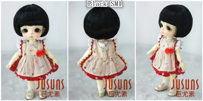 JD256 1/8 прекрасные куклы bjd парики Размер 5-6 дюймов короткие кукольные Парики Модные кукольные аксессуары