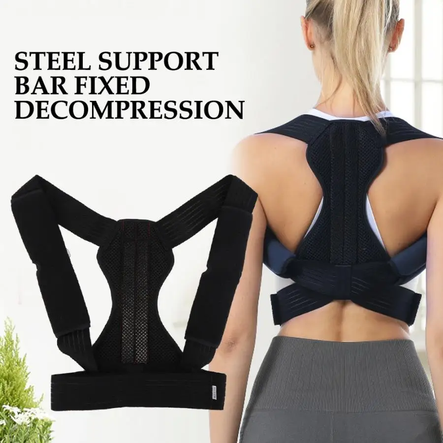 Регулируемый Корректор осанки бандаж для спины выпрямитель позвоночника