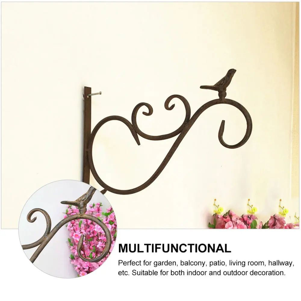 

1pc Wall Hanging Flower Rack Flowerpot Stand Wall Ornament for Home Garden