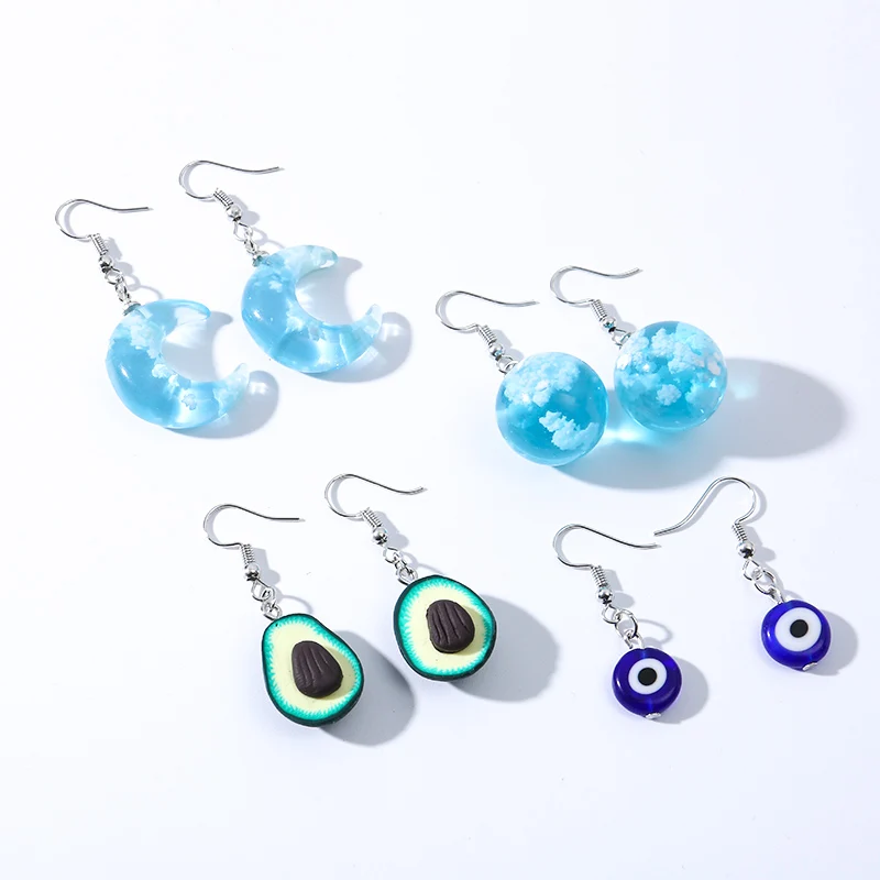 Женские серьги с кулоном милые Луной ювелирное изделие Рождественский подарок