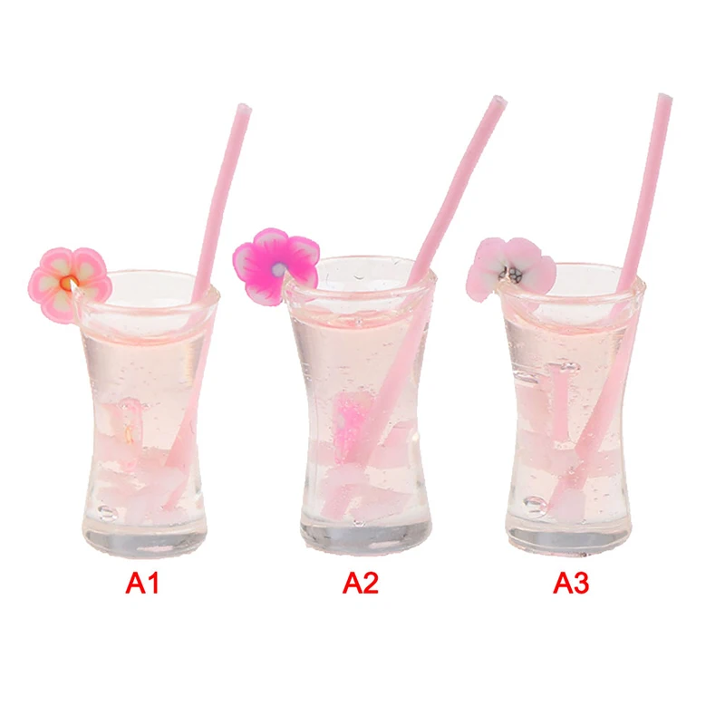 Сделай Сам миниатюрный кукольный домик сливы вишни пузырьковый напиток Кубок