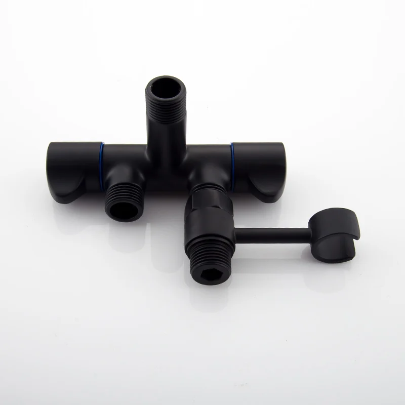 Полностью медный герметичный Золотой распылитель для унитаза один в два