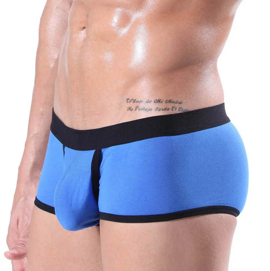 Сексуальные мужские хлопковые надувные боксеры для мужчин с отверстием пениса