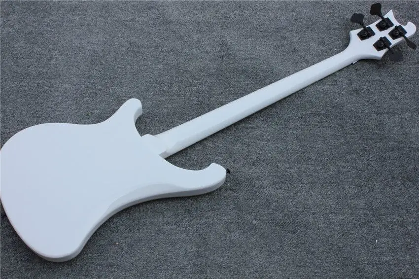 Завод+ рикенбэк 4003 fireglo 4 string bass alpine белый ricken 4003 бас-гитара rickenbacker Белый Отделка все комплектующие черного цвета