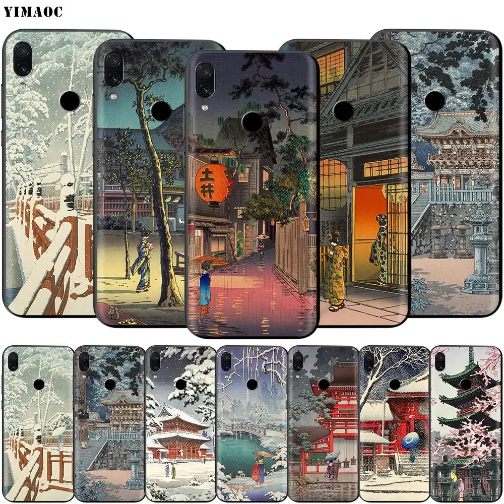 Японский художественный чехол YIMAOC Ukiyo e Tokyo для Xiaomi Redmi Note MAX 3 6 6A 7 8 9 se a1 a2 Pro Lite pocophone