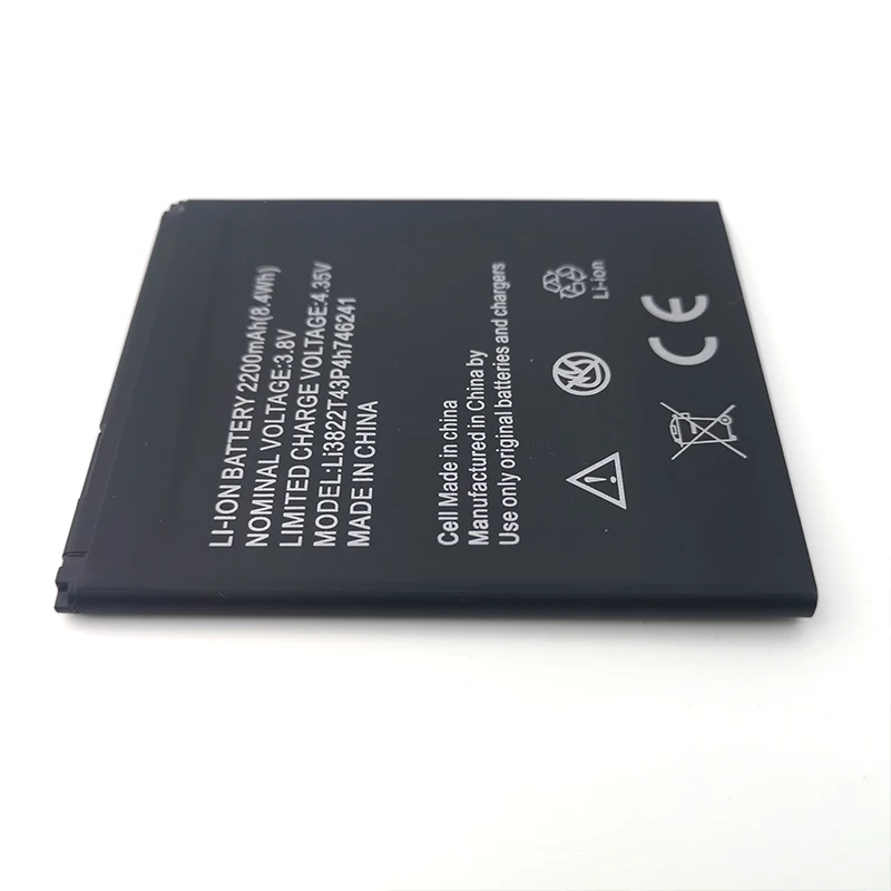 

100% Original 2200mAh Battery For ZTE Blade L4 Pro A465 A475 For ZTE TWM Amazing X3s Li3822T43P4h746241 Phone+Tracking Number