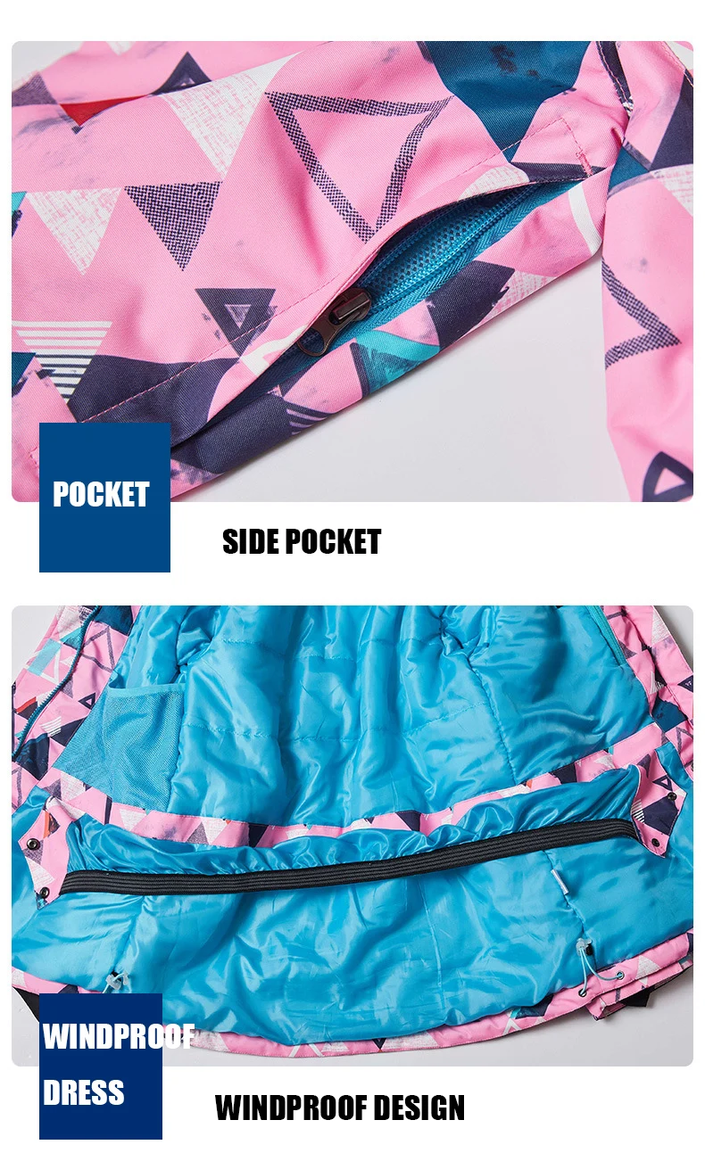 Женский костюм для катания на лыжах Goexplore теплый ветрозащитный дышащий