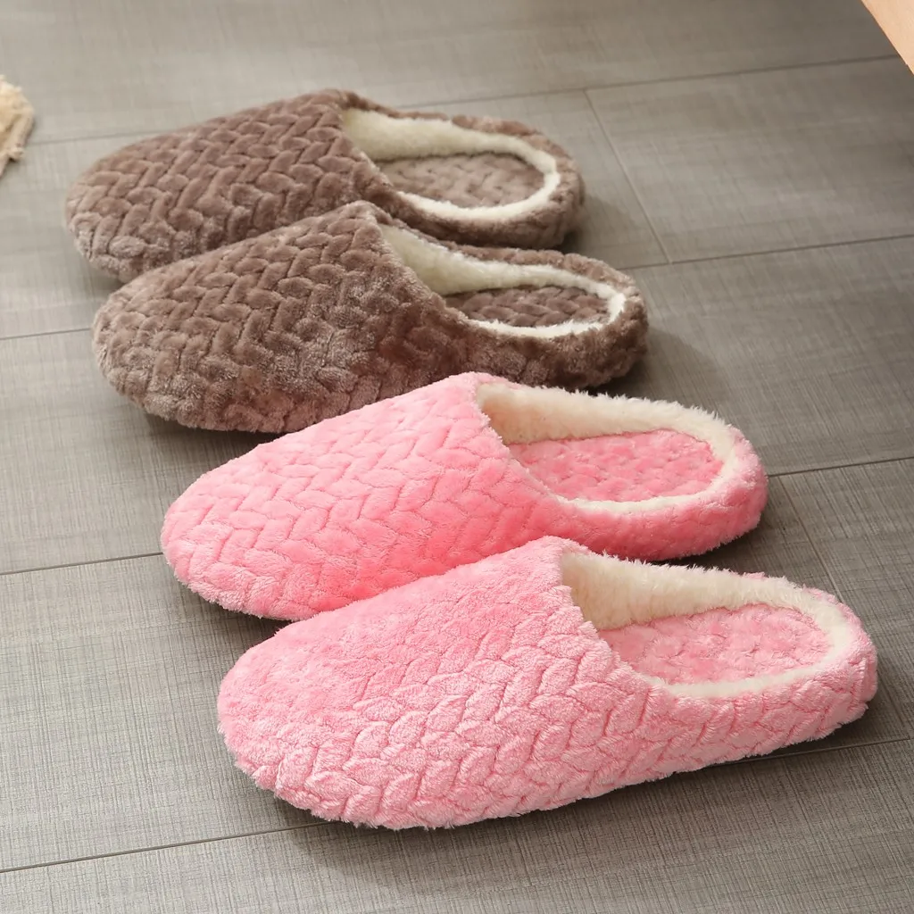 New Women's House Slippers Slip-On Anti-Skid Flower Indoor Casual Shoes Snow Slipper Fashion Casual Ladies Shoes slippers#1