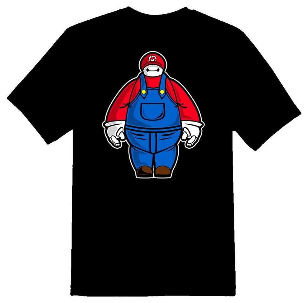 

Черная или белая футболка Marvin The Plumber, новинка, забавная футболка унисекс