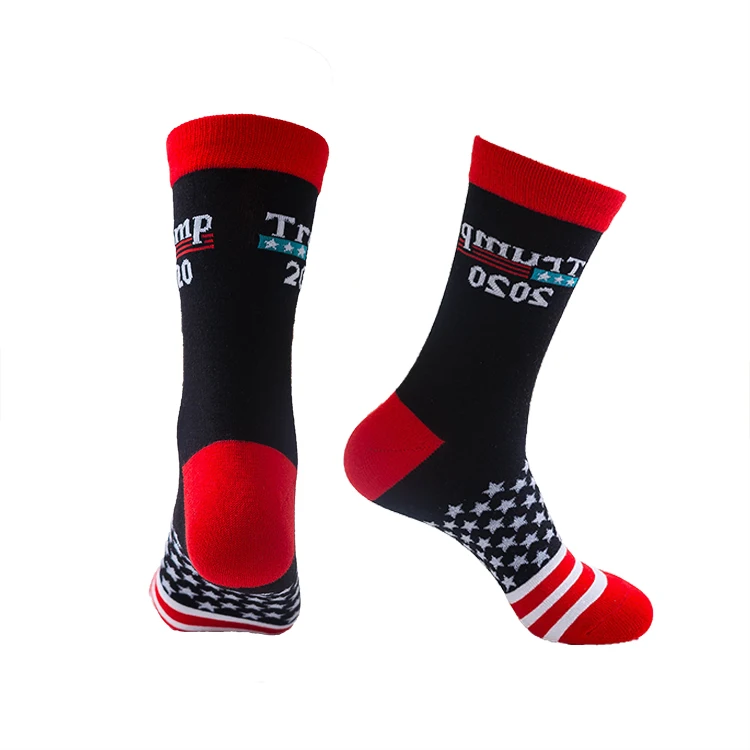 Creative Donald Trump Make America Great Again National Flag Stars Stripes Socks Funny Women Casual Men Short Happy Cotton | Мужская
