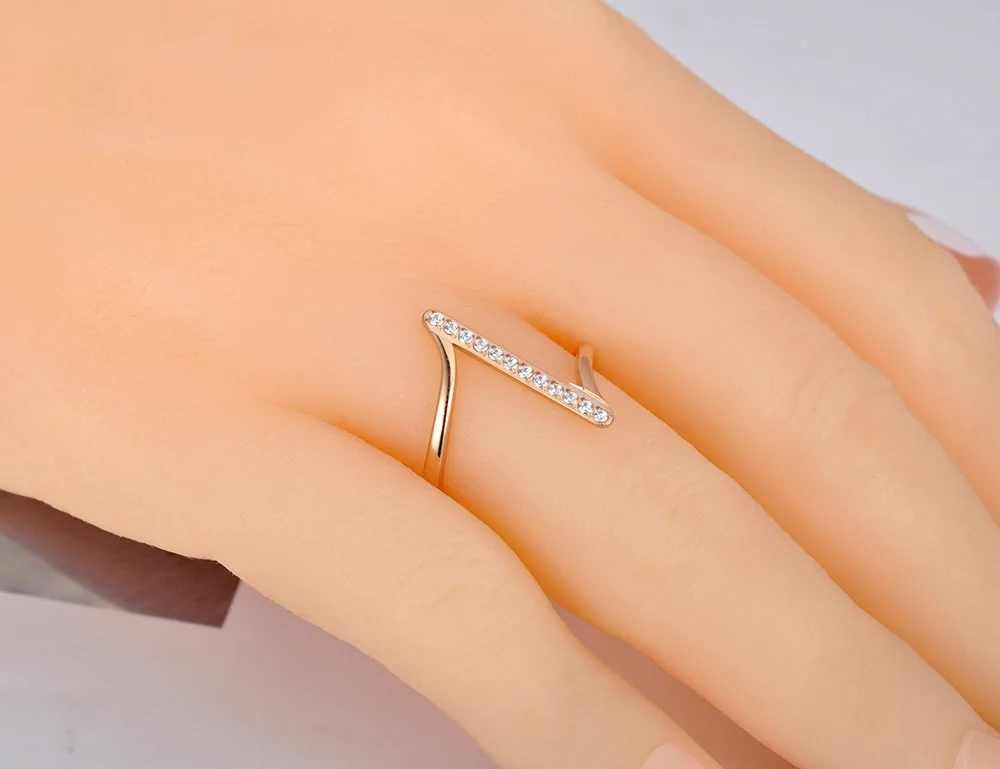 Кольца Lokaer R20005 с геометрическим дизайном для женщин и девушек модные простые