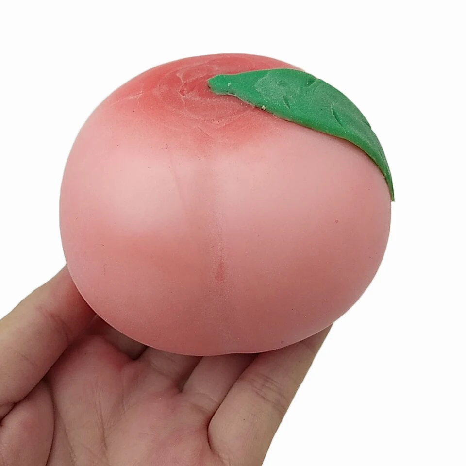 7 см детские забавные милые фрукты персик антистресс Сжимаемый мяч Игрушка