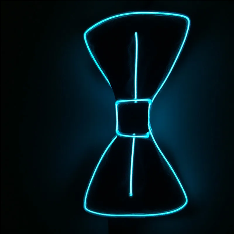 Горячие продажи EL продукта галстук-бабочка светящиеся вечерние принадлежности