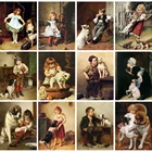 5D алмазная живопись сделай сам, портрет девушки, Набор для вышивки крестиком, полная вышивка, животные, мозаика, искусство, картина стразы, Декор