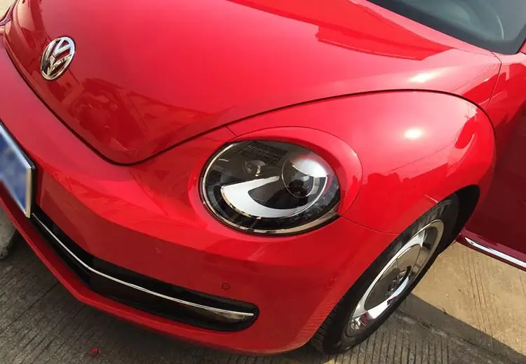 1 пара брови из АБС пластика для передних фар автомобилей Volkswagen Beetle 2013 2017|car lip|for