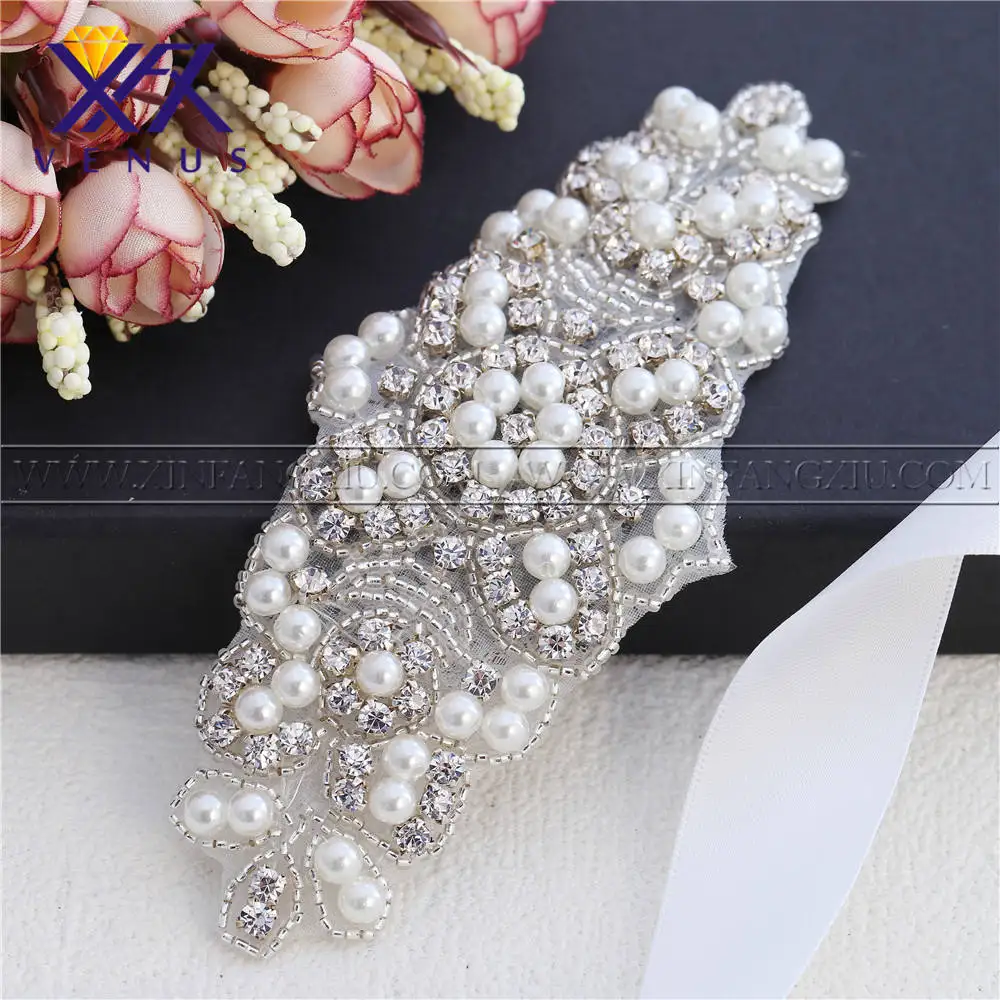 XINFANGXIU 1 шт. Свадебные винтажные ободки для волос с кристаллами и жемчугом