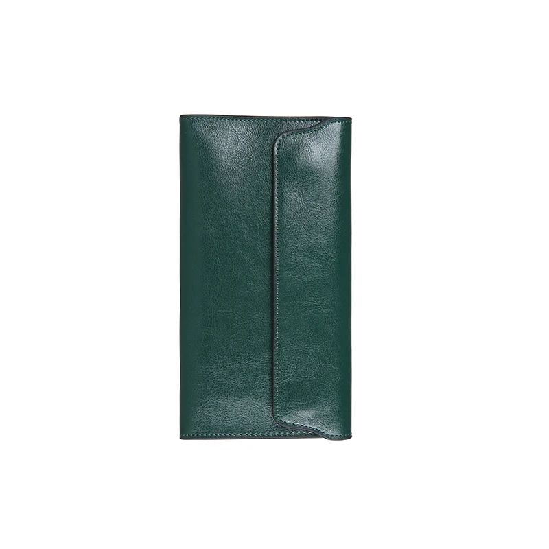 

New long women's leather handbag simple temperament soft leather wallet