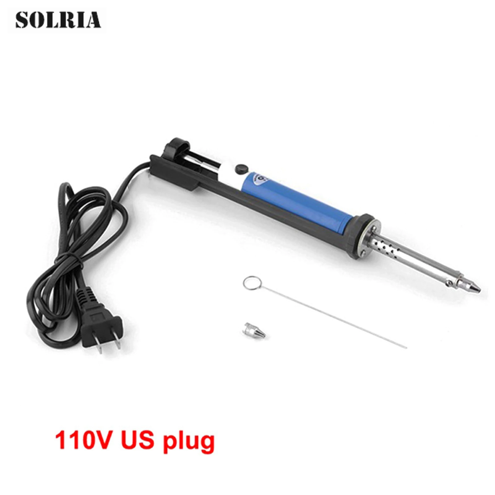 40W Electric Soldering Iron Heating Set Solder Sucker Desoldering Vacuum Pump Welding Tool US/EU Model | Инструменты
