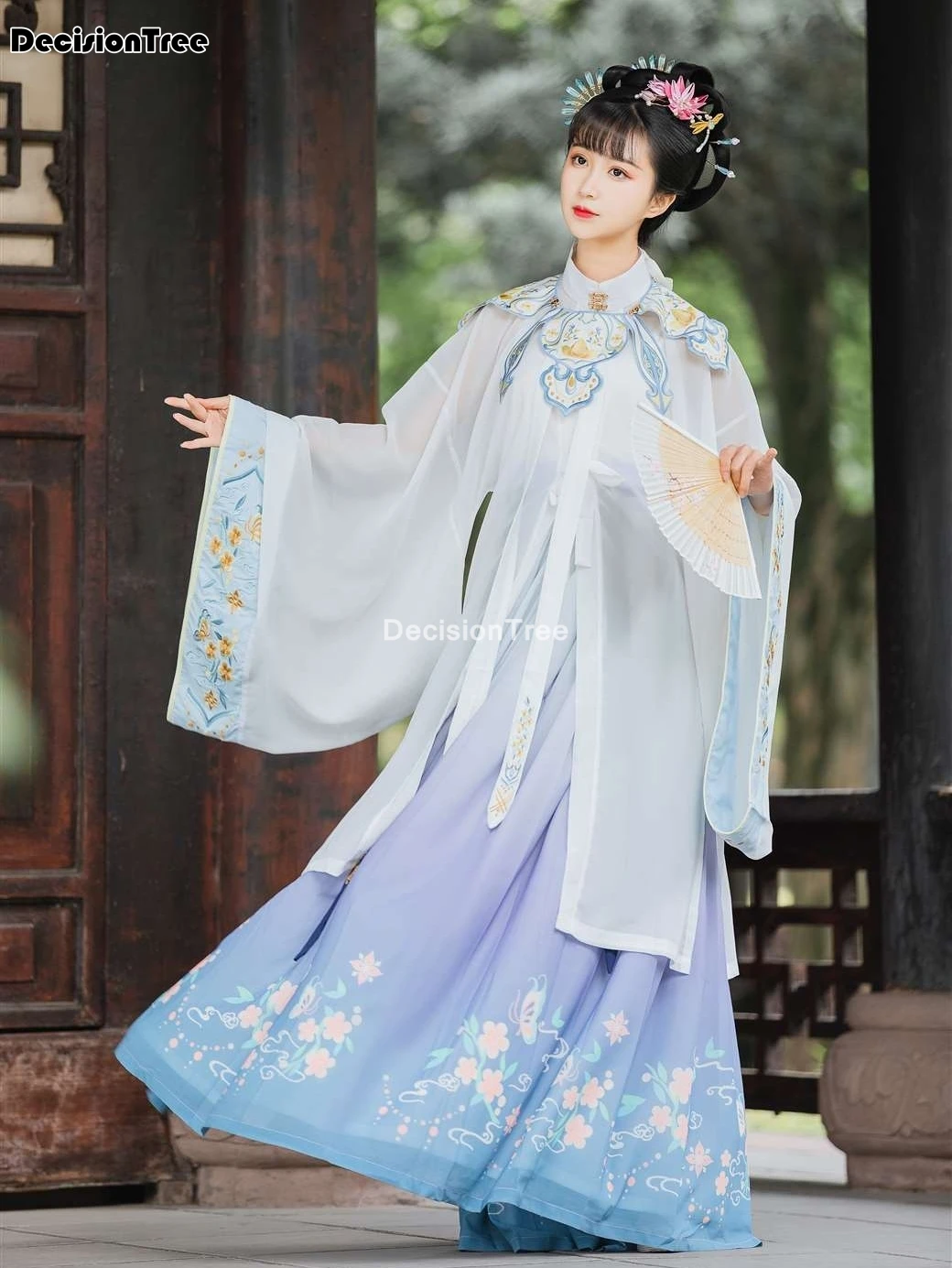 

2021 ancient chinese costume hanfu clothes women retro ming dynasty princess festival outfit folk dance clothes oriental costume