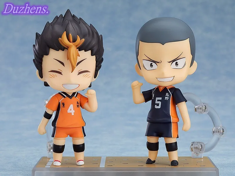 

100% Original genuine Haikyuu!! tanaka ryunosuke Q version figma PVC Action Figure Anime Figure Model Toys Figure Doll Gift