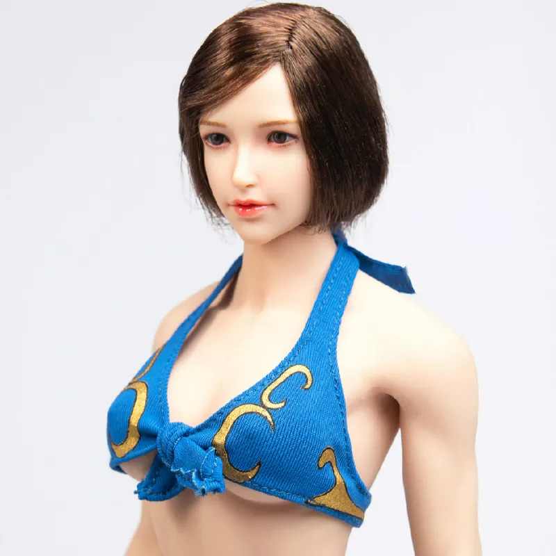 Estartek 1/6 сексуальный синий Chunli купальник для 12 дюймов Фигурка DIY