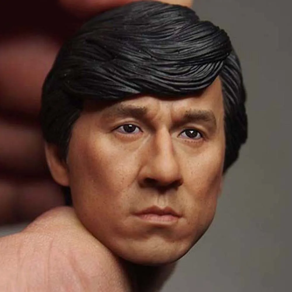 1/6 мужской фигуры &quotКитайский кун фу&quot Джеки Чан голова скульптуры модель для