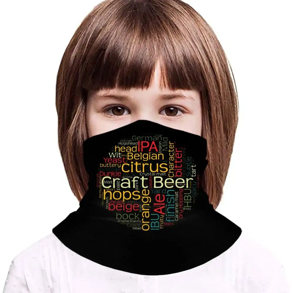 Craft Beer T-Shirt With 100+ Terms For harry Bandanas scarf DIY potter-loves Headband Antibacterial Windproof 3D Seamless |