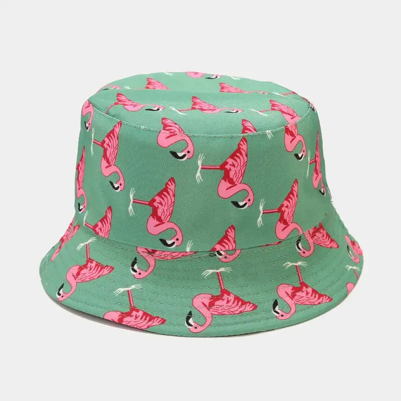 

Cotton Bird Print Bucket Hat Fisherman Hat Outdoor Travel Hat Sun Cap Hats for Men and Women 346
