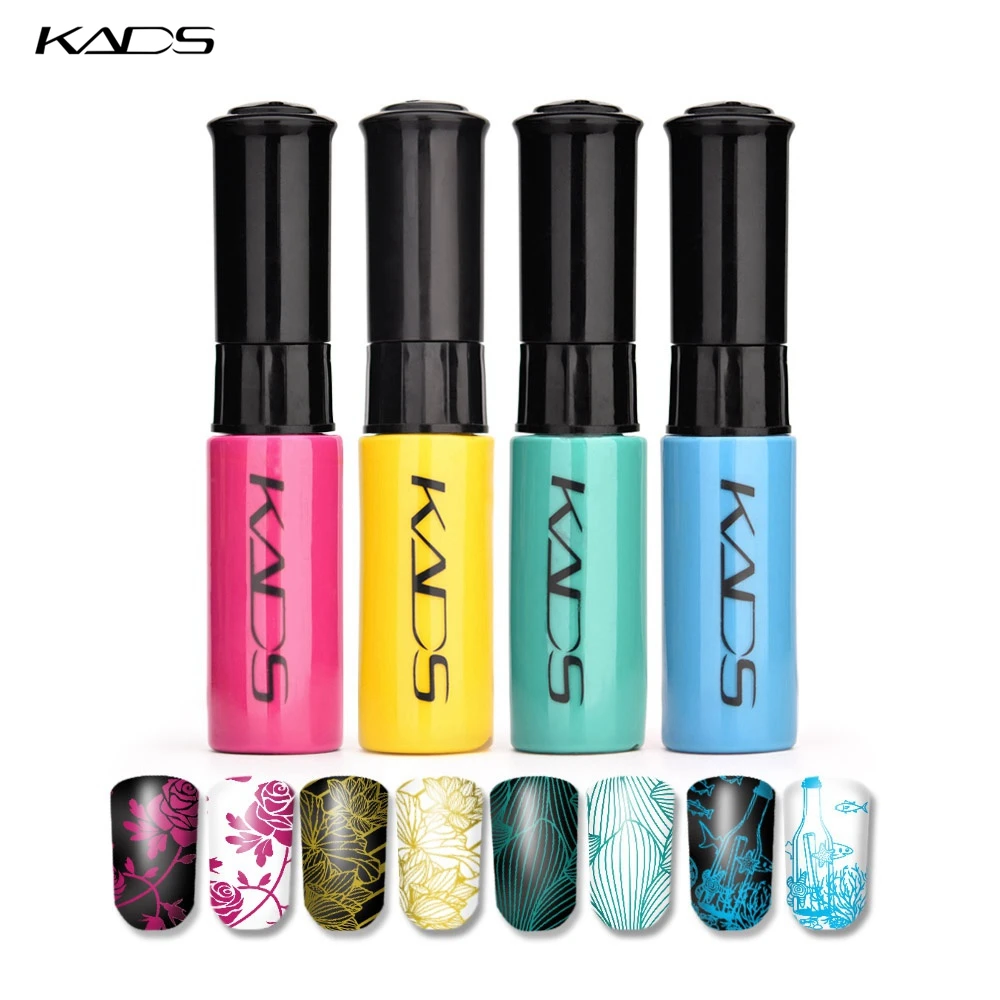 Kads must have! 4 шт./компл. ногтей штамповки польский Хорошее качество Décoration d'ongles