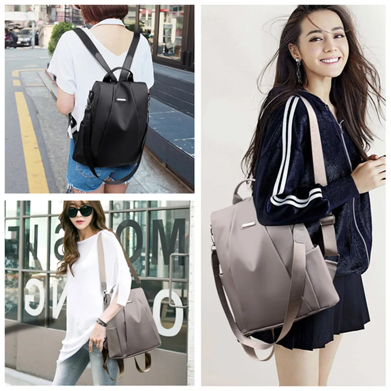 

New Anti-theft Backpack Women's Backpack Nylon Waterproof Backpack Outdoor Fashion Shopping Girl Backpack