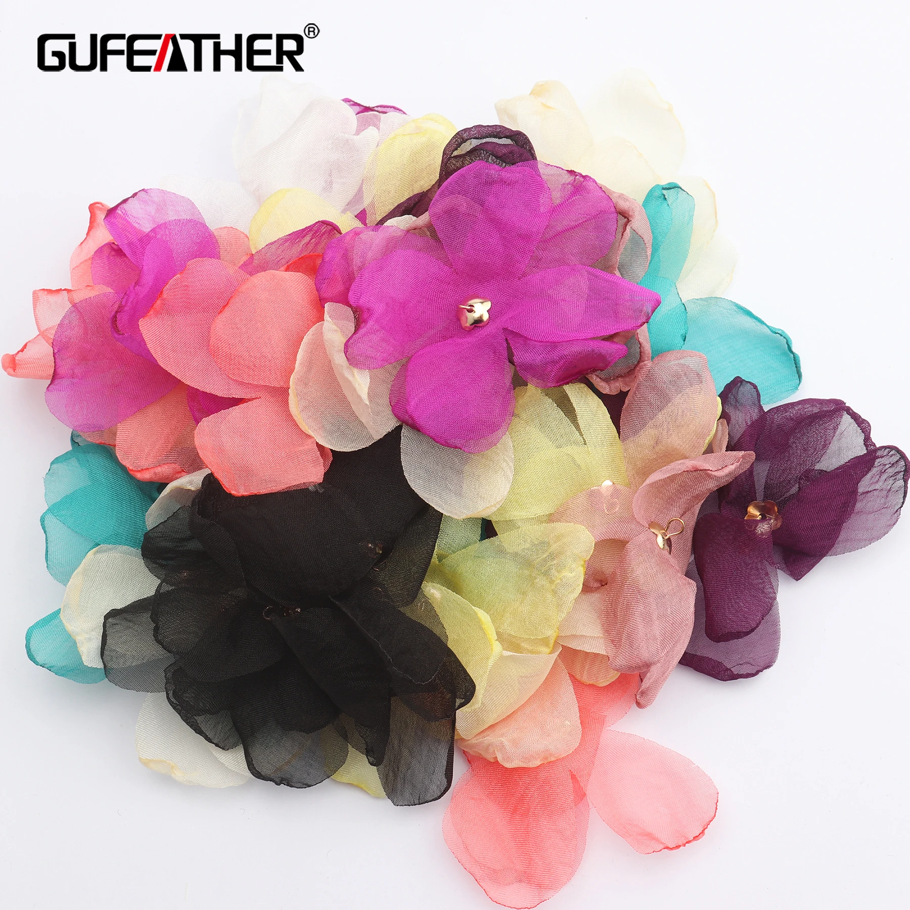 Кулон GUFEATHER F140 медное кольцо в форме цветка ручной работы серьги 20 шт./лот |