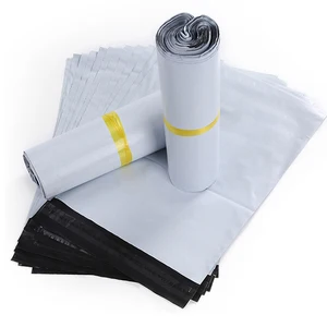 10 шт. белый Курьерская сумка курьера конверт транспортировочные пакеты мешока почта пересылая конверт, самоклеющиеся пломбы Пластик чехол