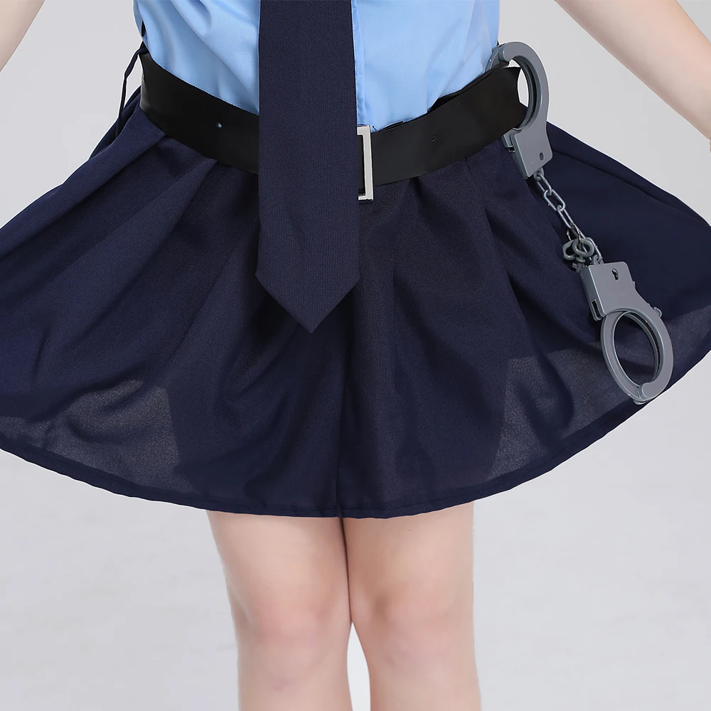 Cute Girls Tiny Cop Police Officer Playtime Cosplay Uniform Kids Coolest Halloween Costume images - 6