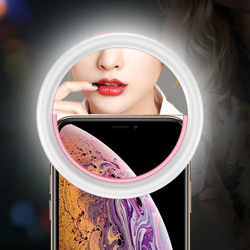 

New MINI Universal 36 Selfie Led Ring Light Lamp Mobile Phone Lens Clip Photography Portable Flash Ring Ring Light for All Phone