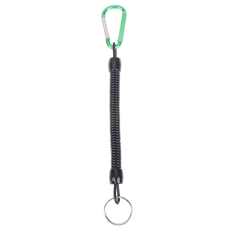 Зеленый 1 шт. рыболовные канаты Lanyards катание на байдарках Кемпинг безопасные ручки для губ приманка для рыбы инструменты рыболовный аксессуар карабин - Цвет: Зеленый