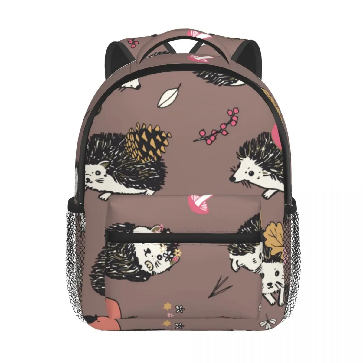 2022 Children Backpack Toddler Kids School Bag Hedgehog Forest Animals Pattern Kindergarten Bag for Girl Boys